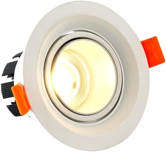 Spotlight Adjustable Focus Light Led Downlight Recessed15-60 Degree Beam Anglefor Kitchen Island Living Room Bathroom Ceiling Fixture