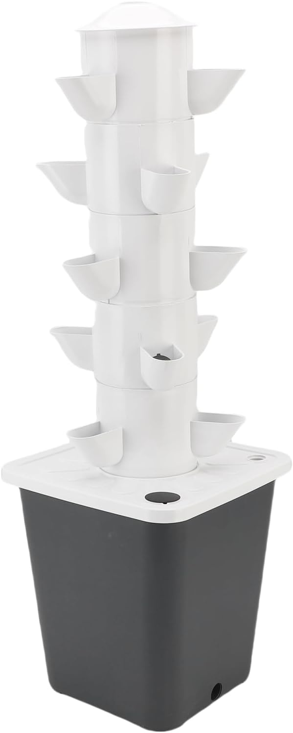 Vertical Planner Vertical Hydroponic Tower to Save Home Space (US Plug)