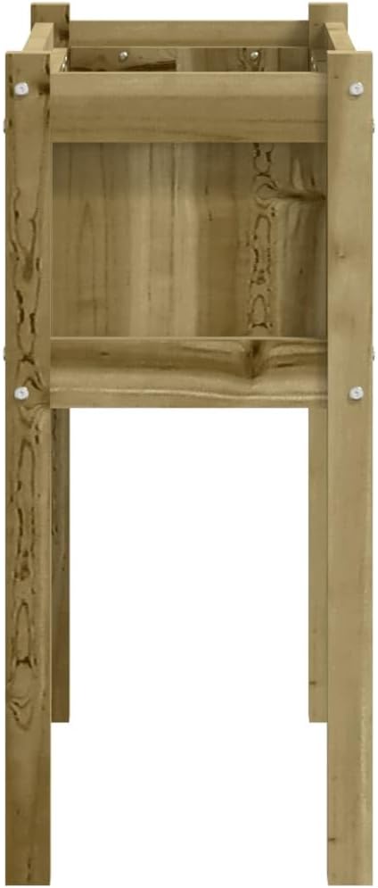 Raised Garden Bed Set of 2 27.6 Cube Planter Box Treated Pinewood Outdoor Large Planter for Vegetables Flowers Herbs Patio Balcony Garden