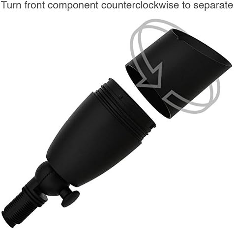 MarsLG ALS1 Aluminum Low Voltage Landscape Directional Spot Up Light in Black Finish with Ground Spike and Free MR16 LED Bulb (6-Pack) 36UL02BKx6