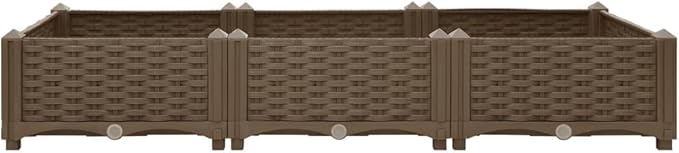 Raised BedGarden PlantersGarden PlantersGarden CenterpiecesGarden BedsRaised Beds for Growing FlowersHerbs and Fruits47.2x15.7x9.1 Polypropylene