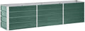 Cultivation RoomPatio Garden Home DecorVegetable planters for Porch PatioDurable and Long-LastingGarden Raised Bed Galvanized Steel 94.5x15.7x17.7 Green