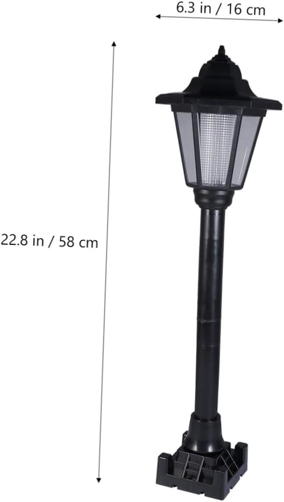 Solar Hexagonal Garden Light Decorative Lamp Practical Courtyard Illumination Medium Black Design with White Light Easy Installation for Landscape Use