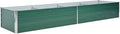Garden Raised Bed Galvanized SteelPlanter Raised Garden Beds OutdoorPerfect for Vegetables Flowers Herbs Plants 126x31.5x17.7 Green