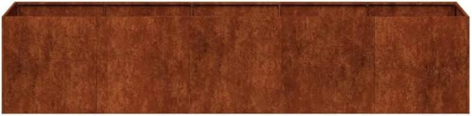 Weathering Steel Planter Box Rusty Raised Garden Beds for Flowers Vegetables Herbs 78.7x15.7x15.7-193
