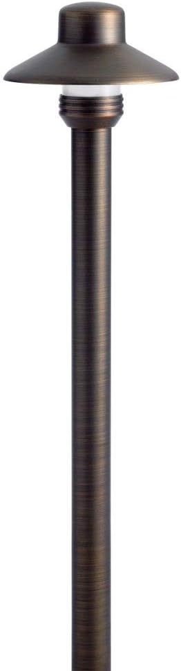 Kichler 15506CBR Transitional One Light Landscape Accent in Brass Finish 17.25 inches
