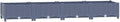 vidaXL Raised Bed - Large Rectangular Garden Planter for Outdoor Use - Made from Durable Polypropylene - Spacious for Plant Growth - Dark Gray - 63x15.7x9.1