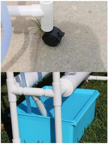 Hydroponics Indoor Garden Kit Aeroponics Growing System with Pump and Movable Water Tank Ideal for Cultivating Herbs Fruits and Vegetables Indoors