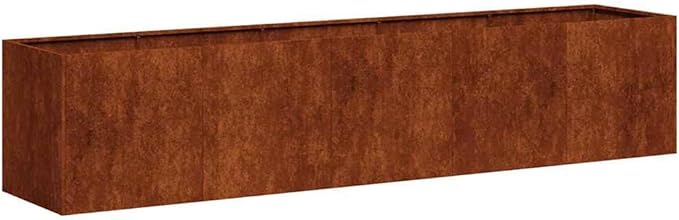 Weathering Steel Planter Box Rusty Raised Garden Beds for Flowers Vegetables Herbs 78.7x15.7x15.7-193