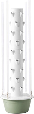 Hydroponic Tower Growing Kits Hydroponics Tower with LED Grow Light Hydroponics Tower Automatic Water Circulation System for Herbs and Vegetables 5/7/9 Thfloor(165cm/65in)
