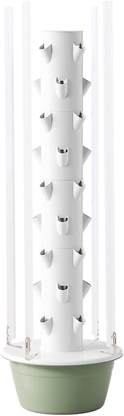Hydroponic Tower Growing Kits Hydroponics Tower with LED Grow Light Hydroponics Tower Automatic Water Circulation System for Herbs and Vegetables 5/7/9 Thfloor(165cm/65in)