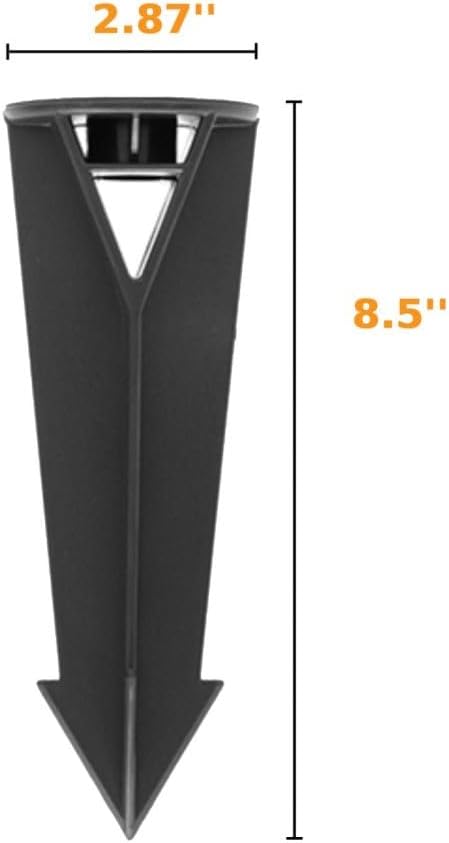 Gardenreet PVC Landscape Stake for Path Lights Spotlights Flood Lights (4 Pack)