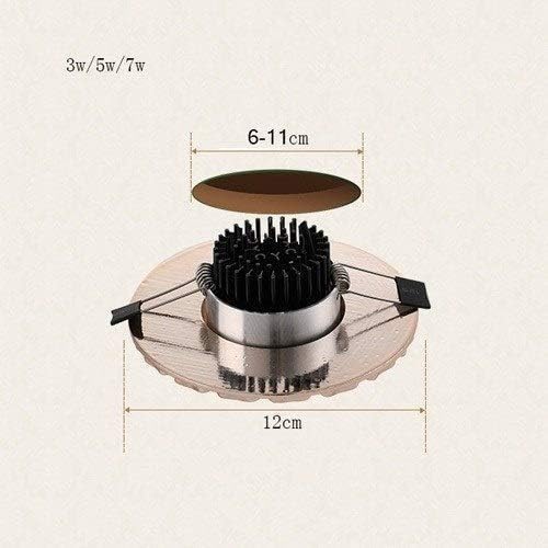 Energy-saving Eye Protection Spotlight Efficient Heat Dissipation Integrated Ultra-thin Downlight Super Bright COB Embedded Ceiling Lamp European Elegant Decorative LED Downlight High Brightn