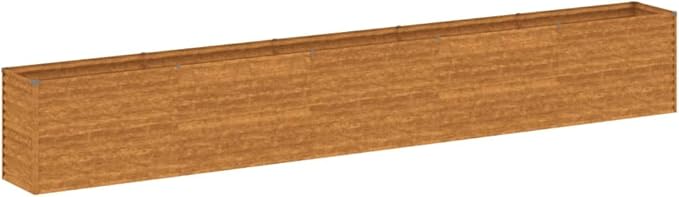 YAFF Garden Raised Bed Rusty Corten Steel Large DurablePots &amp Planters-151988