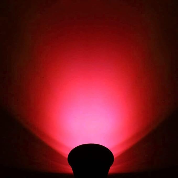 Solar Landscape Lights 4 LED Solar Spotlights 2 in 1 Waterproof Security Light Solar Lights Outdoor (Red)