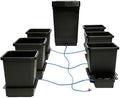 AutoPot 6 Pot System (3.9 Gallon Plastic Pots) (*Includes AIRBASES &amp AIRDOMES) Self-Watering Gravity-Fed Hydroponic System (6Pot - 3.9 Gallon - 12.4 Gallon Tank)