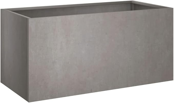 Durable Corten Steel Planter Box Rustic Metal 24.4x24.4x11.4 in Outdoor Garden Raised Bed for Vegetables Herbs Flowers