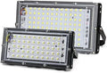 Fengyan Landscape Lights 2Pcs 50W 100W LED Grow Light PhytoLamp AC220V Indoor Full Spectrum LED Plant Grow Lamp LED Outdoor Floodlight Grow Box for Plant LED Street Lamp