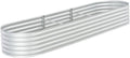 SKM Garden Raised Bed 320x80x44 cm Galvanised Steel Silver (Weight-26KG)