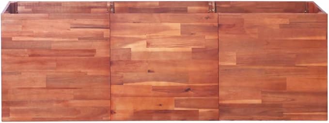 YAFF Garden Raised Bed Acacia Wood 59.1x19.7x19.7 (39.6lbs)