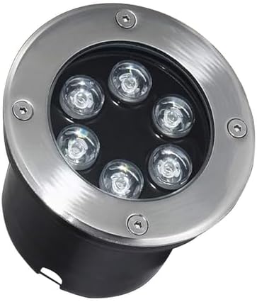 Outdoor Landscape Spotlight LED Ground Landscape lamp – Outdoor recessed Lights IP67 Waterproof LED recessed Spotlight LED Ground floodlight for Outdoor use Round recessed Blue Light-18 W