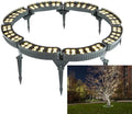 Outdoor LED Ring Lights for Tree Uplighting 12W 1160LM IP65 Landscape Lighting Kit 24V Wired Garden Spotlights for Trees &amp Buildings (3000K 5-Pack)