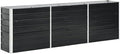 Raised Garden Bed Galvanized Steel 94.5x15.7x30.3 Anthracite Metal Outdoor Planter Elevated Garden Bed Flower Bed Vegetable Garden Planter for Patio Balcony and Garden