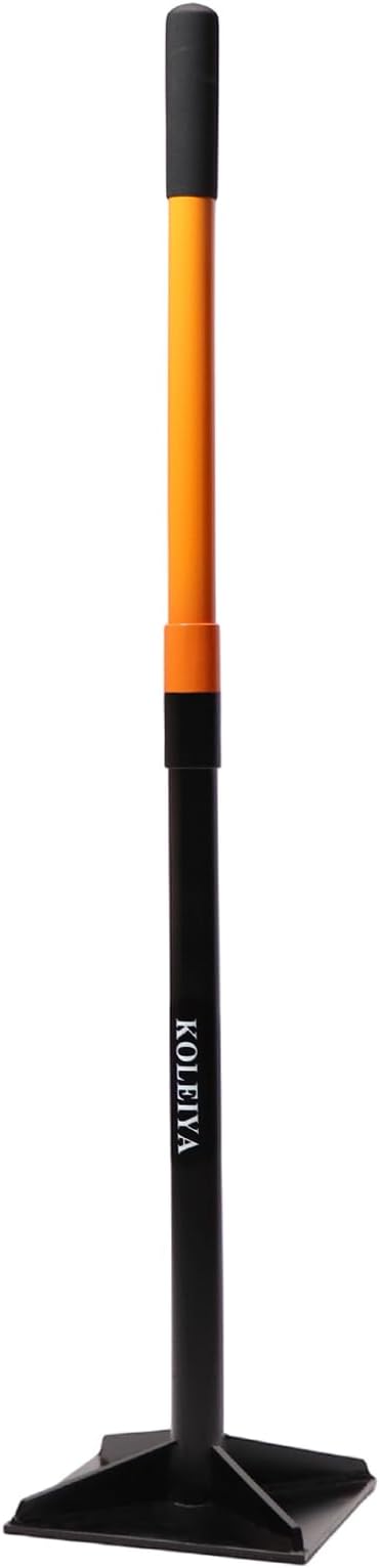 48 Inch Steel Hand Tamper Tool 8x8 Inch Heavy Duty Ground Tamper and Soil Compactor for Landscaping Yard Garden Pavers - Manual Tamping Tool for Dirt Leveling Soil Compaction