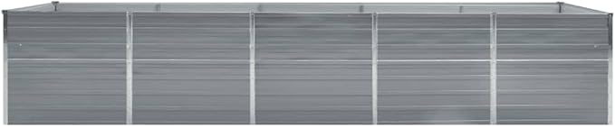 Raised Galvanized Steel Garden Bed Fence Retaining Wall Landscape Wire Mesh for Garden Patio Raised Bed - 157.5x31.5x30.3in