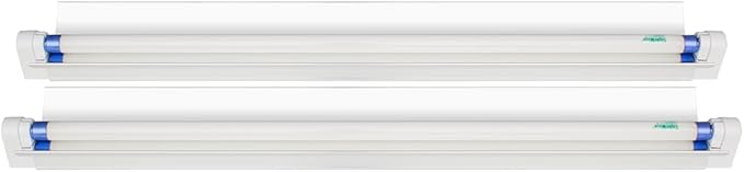 Grow Light Strip 24W 2ft Length 6500K Full Spectrum 2-Pack with Reflector