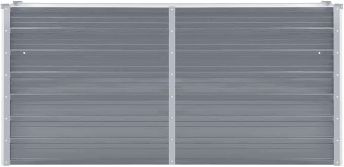 Garden Raised PlanterGarden BedGalvanized Raised Garden BedPlanter Raised bedsGalvanized PlanterBed Galvanized Steel 63x15.7x31.3 Gray