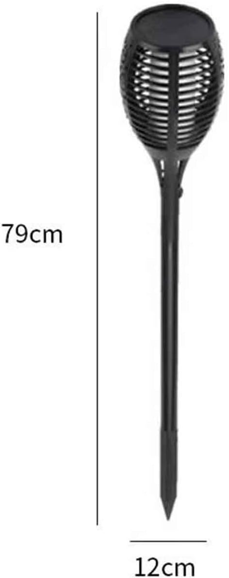 Solar Garden Stake Light –Flame Torch Lamp Weatherproo for Outdoor Pathway Lighting No Wires Required with Automatic Night Activation(Warm Light6PCS (1.2V))