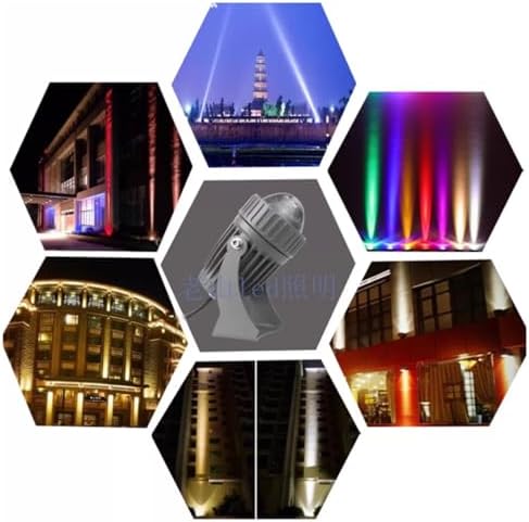 RGB Landscape Lights - 110V-230V Waterproof LED Spotlight IP66 Adjustable Beam for Outdoor Long Distance Projection Ideal for Hotel Villa Courtyard and Facade Lighting (5W)