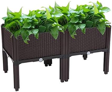 Raised Garden Bed Kit - Elevated Planter Garden Box for Vegetable/Flower/Herb Outdoor 43 x 40 x 40) cm(L x W x H)