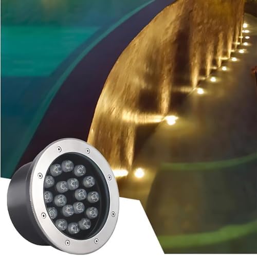 Outdoor Landscape Spotlights Recessed LED Fountain Light - Outdoor Buried Lights - LED Underwater Light AC 24V Low Voltage Embedded Spotlight IP68 Waterproof Embedded L