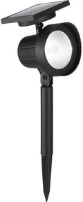 Living Accents 3010858 0.5 watt Black Solar Powered LED Spotlight Pack of 12