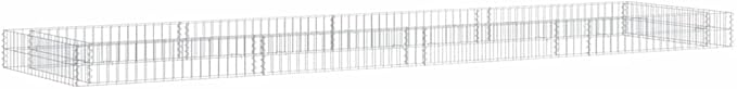 Gabion Raised Bed 157.5 x 157.5 x 7.9 in Silver Galvanized Steel Garden Fence Planter Box Heavy Duty Outdoor Privacy Screen for Yard Patio Backyard
