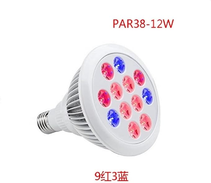 Luopan Indoor Lighting 4pcs/lot LED Grow SoptLight PAR38 AC90-265V 12W/24W LED Infrared Light Baking Light Plant Growth Light (Color : White Size : 12w)