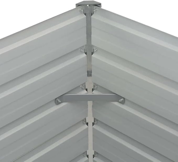YAFF Raised Garden Bed Anthracite 63x31.5x30.3 Galvanized Steel (23.1lbs)