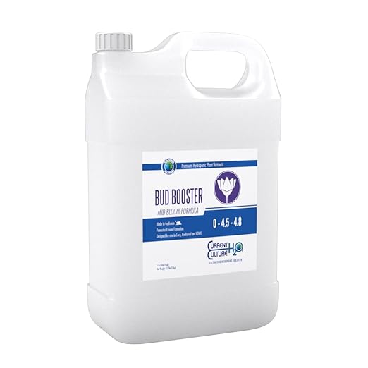Bud Booster - Pure Liquid Fertilizers | Crystal Clear Blends | Consistently pH Stable | Developed for Hydroponic Applications - Quart Size