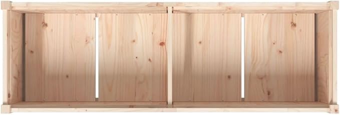 Wooden Raised Garden Bed Garden Planter Box Outdoor Wood Raised Garden Bed for Planting Plants Vegetables 59.1x19.7x27.6 Solid Wood Pine-254