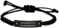 Gag Groundskeeper Black Rope Bracelet Keep Calm and Let The Groundskeeper Handle It Fun Gifts for Coworkers Gardening Tool Set Garden gnome Flower pots Garden Hose Green Thumb