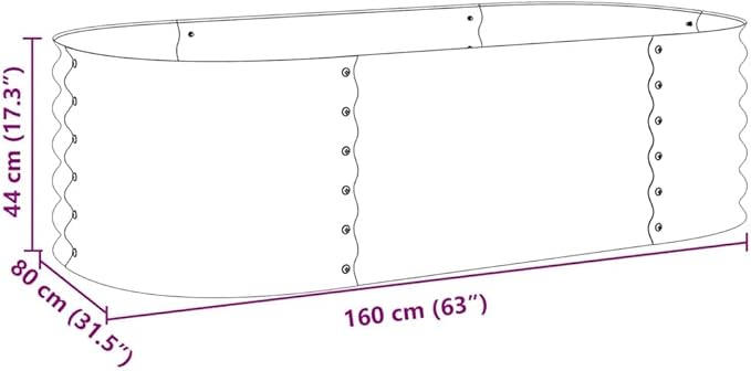 Galvanized Steel Raised Garden Bed 63x63x17.3 in Large Outdoor Planter Box Rectangular Elevated Raised Bed Garden for Vegetables Herbs Flowers on Patio Yard Lawn