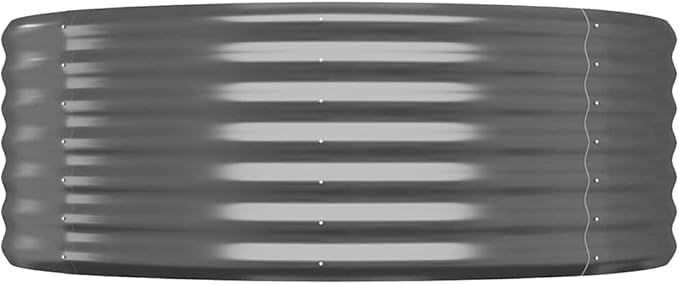 YAFF Garden Raised Bed Anthracite Powder-Coated Steel Large DurableLawn &amp GardenGardeningPots &amp Planters318996