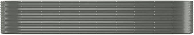 Metal Raised Garden Bed Garden Raised Bed Powder-Coated Steel Outdoor Planter Box for Vegetables Herbs Flowers 155.9x39.4x26.8 Gray-145