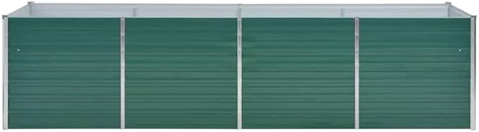 Garden Raised BedBackyard Patio Planter Boxes Raised BedsMetal Raised Garden Beds Suitable for Growing Flowers Porch and Fruits Galvanized Steel 126X31.5X31.3 Green