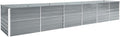 Garden PlanterOutdoor Plant BoxPatio Balcony Deck for Growing Flowers Vegetables Tomatoes and HerbsGarden Raised Bed Galvanized Steel 189x31.5x30.3 Gray