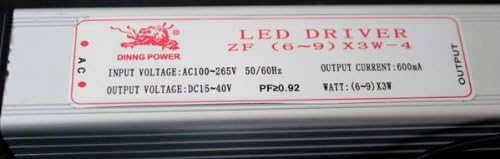 6 x 3W RED LED DIY Plant Glow Light 12V-24VDC Input 650nm-660nm w/Driver