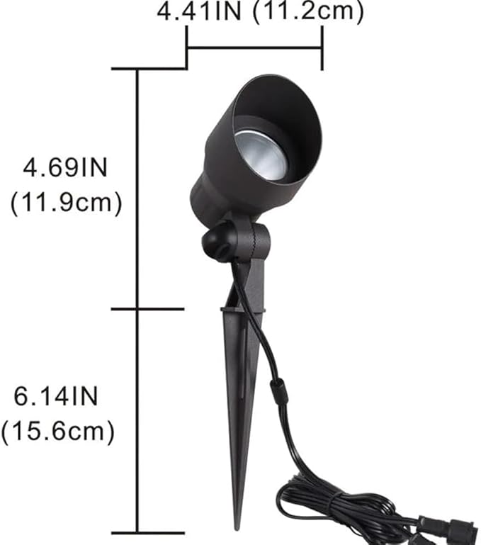 CD45 Black LED Directional Up Light Outdoor Mono Point Spotlight