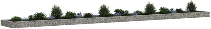 315x315x7.9 Galvanized Steel Raised Garden Bed Large Rectangular Outdoor Planter Box Silver 46.5 lb Heavy Duty Grid for Yard Patio or Balcony Vegetables Flowers Herbs